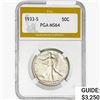 1933-S Walking Liberty Half Dollar PGA MS64