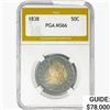 1838 Capped Bust Half Dollar PGA MS66