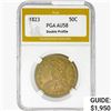 1823 Capped Bust Half Dollar PGA AU58 Double Profile