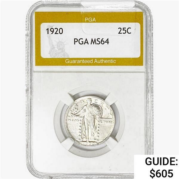 1920 Standing Liberty Quarter PGA MS64