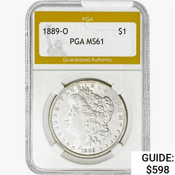 1889-O Morgan Silver Dollar PGA MS61