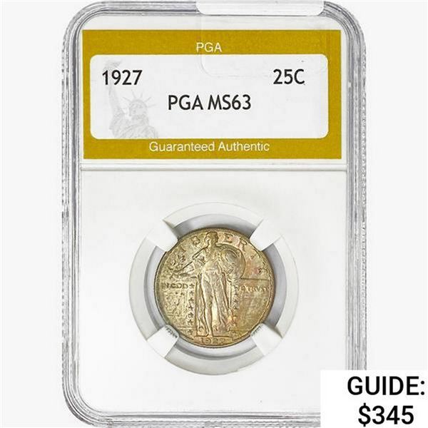 1927 Standing Liberty Quarter PGA MS63