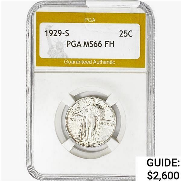 1929-S Standing Liberty Quarter PGA MS66 FH
