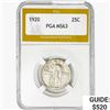 Image 1 : 1920 Standing Liberty Quarter PGA MS63