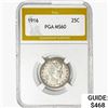 Image 1 : 1916 Barber Quarter PGA MS60
