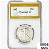 Image 1 : 1945 Walking Liberty Half Dollar PGA MS66 PL