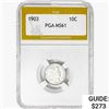 Image 1 : 1903 Barber Dime PGA MS61