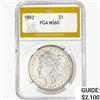1893 Morgan Silver Dollar PGA MS60
