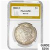 1880-O Morgan Silver Dollar PGA AU58 Micro O