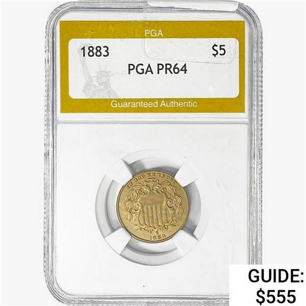 1883 Shield Nickel PGA PR64