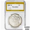 1887-O Morgan Silver Dollar PGA MS63