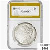 1891-S Morgan Silver Dollar PGA MS63