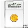 Image 1 : 1949-B 0.187oz Swiss 20 Franc ANACS MS64