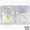 [2] 1995-P & 2004-P S$1 Cycling/Lewis&Clark PCGS PR/MS69