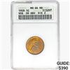 1909 Wheat Cent ANACS MS64 RB Dbl Die OBV