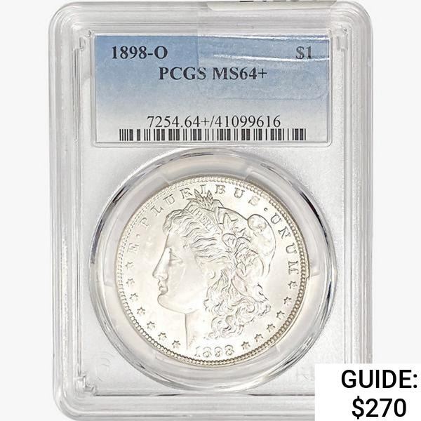1898-O Morgan Silver Dollar PCGS MS64+