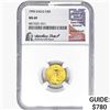 1996 $5 1/10oz. Gold Eagle NGC MS69 Signed Frost