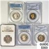Image 1 : [5] SBA Silver Dollars PCGS,NGC PR,PF 1979-1999