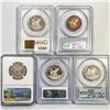 Image 2 : [5] SBA Silver Dollars PCGS,NGC PR,PF 1979-1999