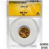 Image 1 : 1910 Wheat Cent ANACS MS64 RB