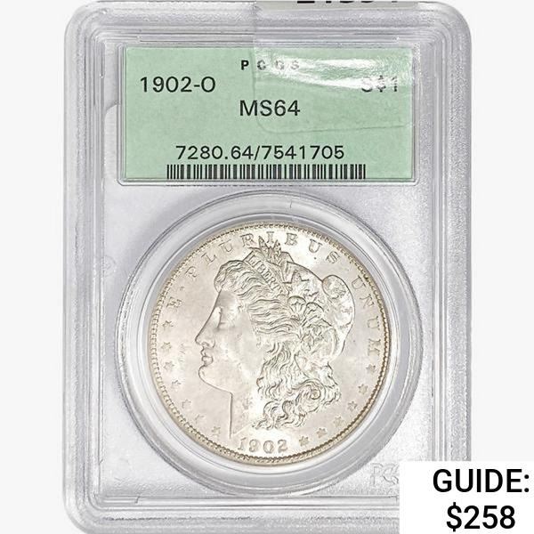 1902-O Morgan Silver Dollar PCGS MS64