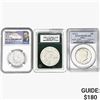 Image 1 : [3] 1964-1983 Silver Dollar & Half Dollars NGC/PCGS MS/PR66-70