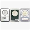 Image 2 : [3] 1964-1983 Silver Dollar & Half Dollars NGC/PCGS MS/PR66-70