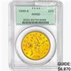 1896-S $20 Gold Double Eagle PCGS MS60