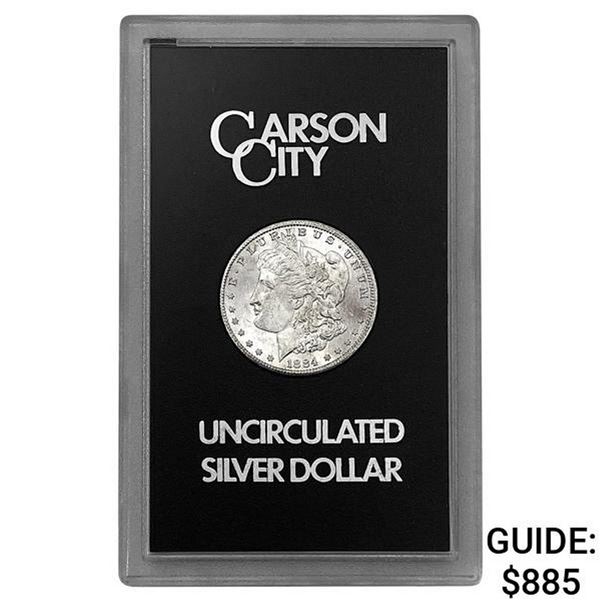 1884 Carson City Silver Morgan Dollar Uncirculated