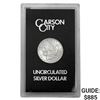 Image 1 : 1884 Carson City Silver Morgan Dollar Uncirculated