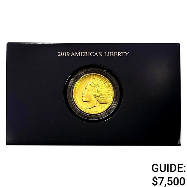2019 1oz Gold American Liberty High Relief