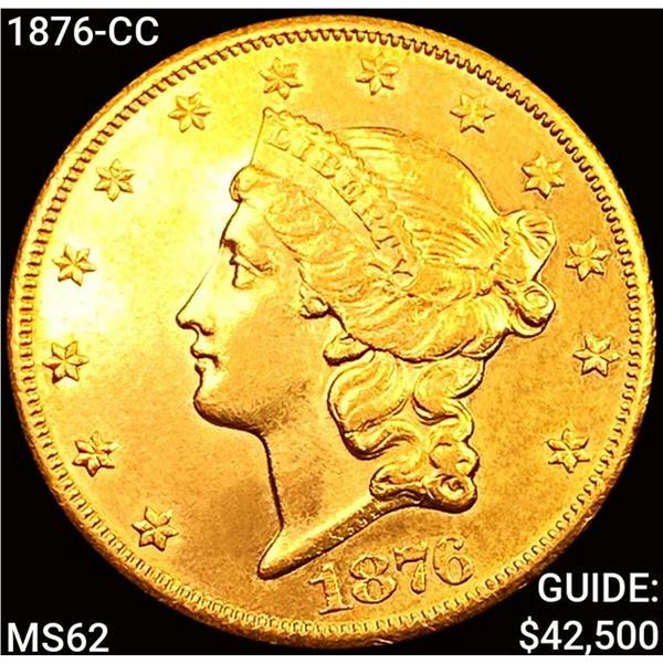 1876-CC $20 Gold Double Eagle UNCIRCULATED