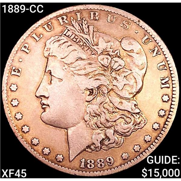 1889-CC Morgan Silver Dollar NEARLY UNCIRCULATED
