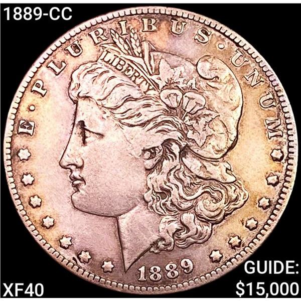 1889-CC Morgan Silver Dollar NEARLY UNCIRCULATED