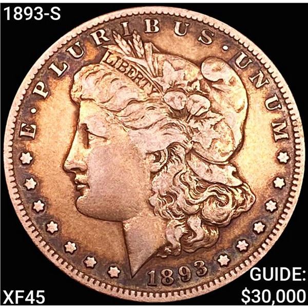 1893-S Morgan Silver Dollar NEARLY UNCIRCULATED