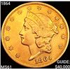 Image 1 : 1864 $20 Gold Double Eagle UNCIRCULATED