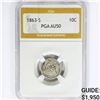 1863-S Seated Liberty Dime PGA AU50