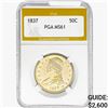 Image 1 : 1837 Capped Bust Half Dollar PGA MS61