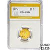 Image 1 : 1915 $2.50 Gold Quarter Eagle PGA MS64