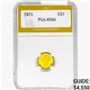 1873 Rare Gold Dollar PGA MS66
