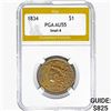 1834 Coronet Head Large Cent PGA AU55 Small 8