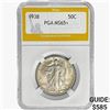 1938 Walking Liberty Half Dollar PGA MS65+