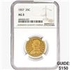 Image 1 : 1837 Capped Bust Quarter NGC AG3