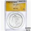 1883-CC Morgan Silver Dollar ANACS MS64
