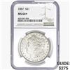 1887 Morgan Silver Dollar NGC MS64+
