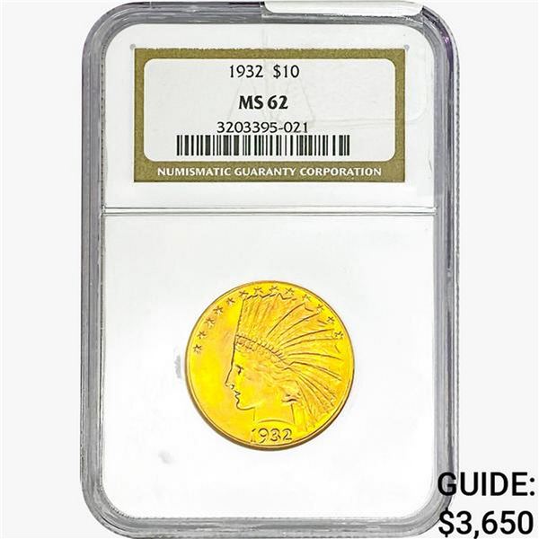 1932 $10 Gold Eagle NGC MS62