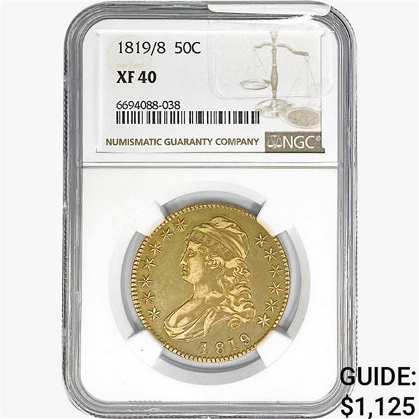 1819/8 Capped Bust Half Dollar NGC XF40