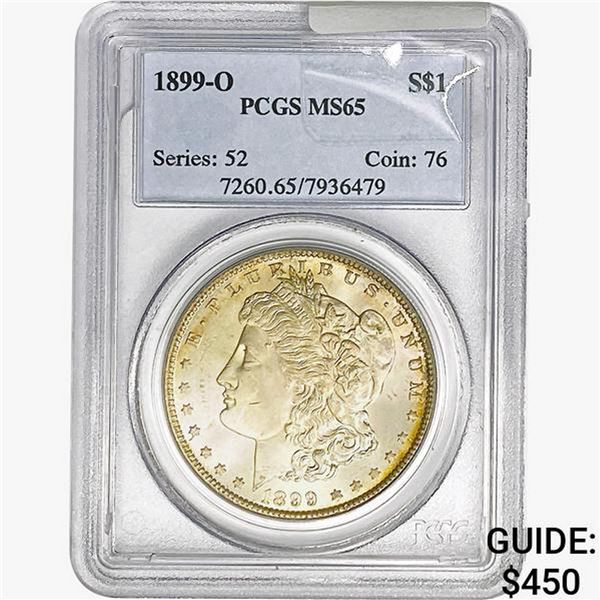 1899-O Morgan Silver Dollar PCGS MS65