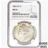 1884-CC Morgan Silver Dollar NGC MS61