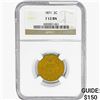 Image 1 : 1871 Two Cent Piece NGC F12 BN
